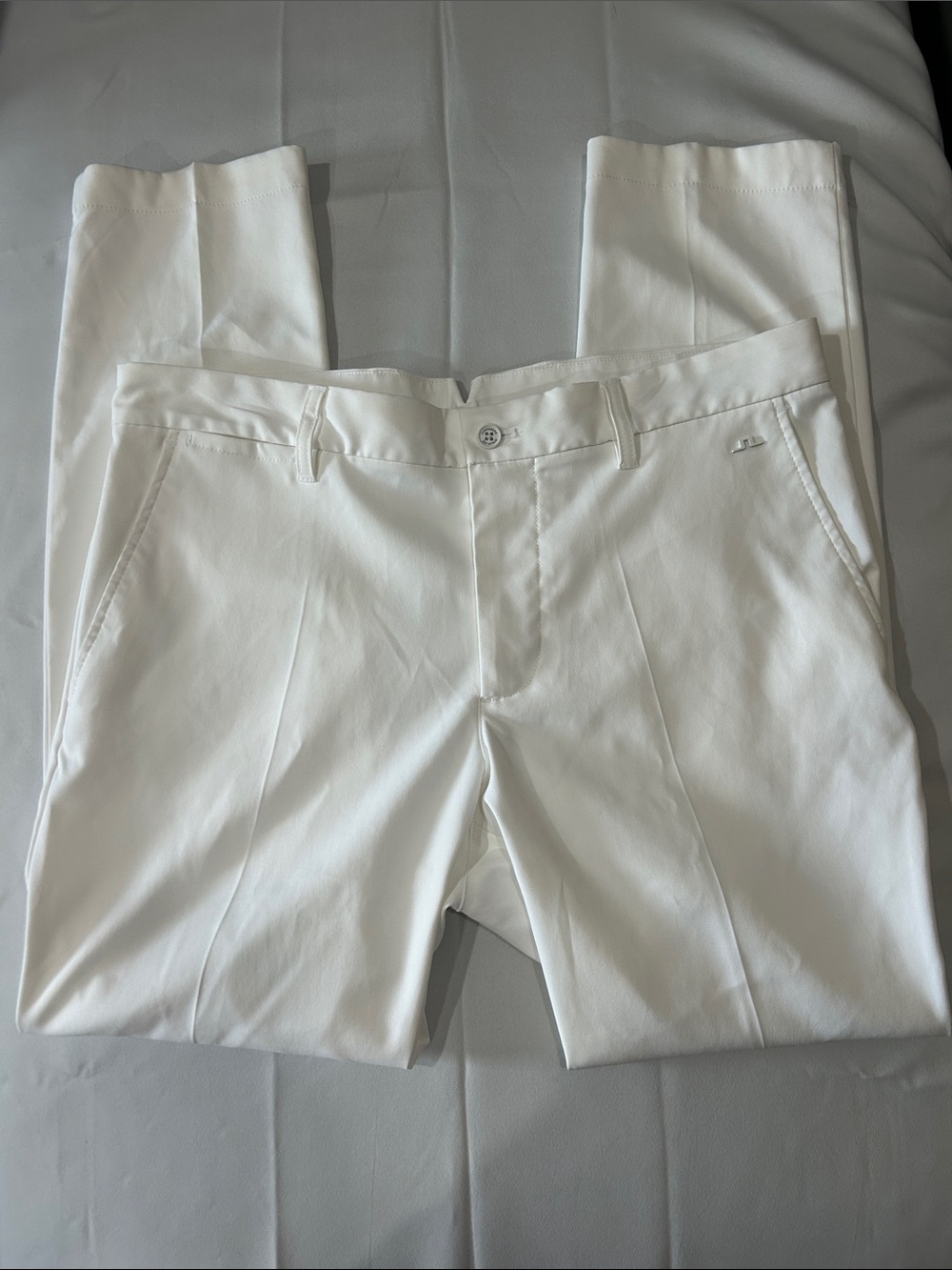 J Lindeberg Men's White Golf Dress Pants Classic Tailored Fit sz 33/30